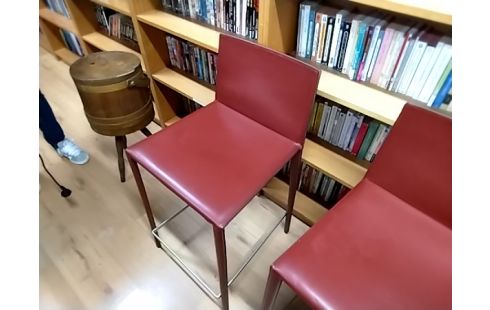 CHAISE  DE BAR ARPER ROUGE