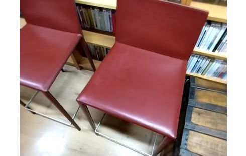 CHAISE  DE BAR ARPER ROUGE