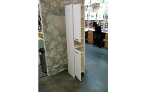 BADEZ. SCHRANK HOLZ WEIß 2 T. 1 FACH 6 E.