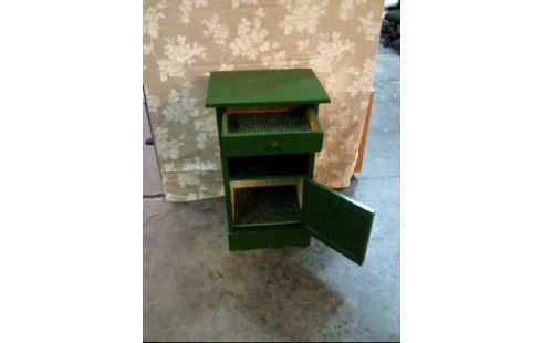 KOMMODE HOLZ GRÜN 1 T. 1 SCHUBL. 1 FACH