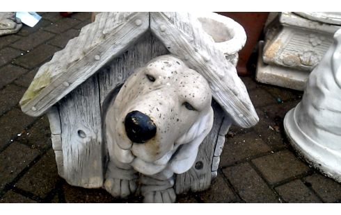ANIMAL DECO JARDIN, , CHIEN, , NICHE