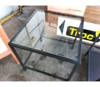 TABLE BASSE VERRE METAL