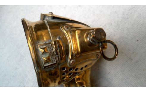 LAMPE, , VELO ANTIQUE CUIVRE GLACE