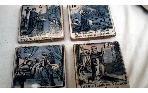 TEGEL LOT VAN 4 ANTIEK