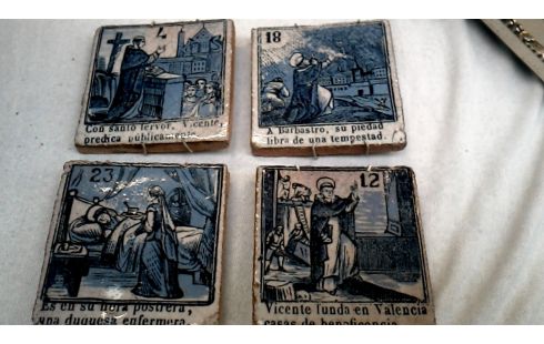 TEGEL LOT VAN 4 ANTIEK