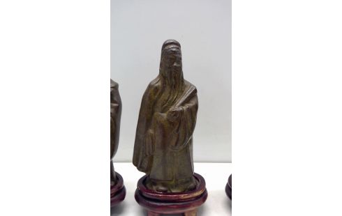 BEELDJES IN BRONS, DE  3 WIJZEN SET V. 3