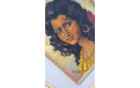 GEMÃLDE IM VINTAGE-STIL MÄDCHEN