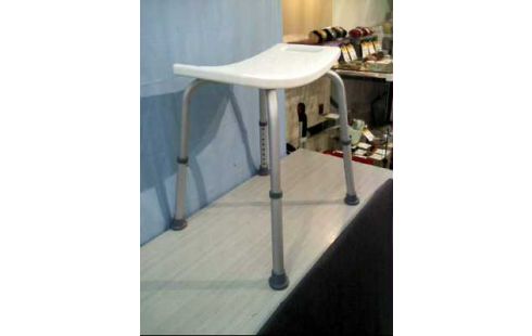 DUSCHHOCKER KUNSTSTOFF HÖHENVERSTELLB. WEIß