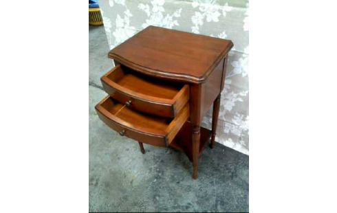 NACHTTISCH HOLZ DKL. 2-SCHUBL. 2-EB.