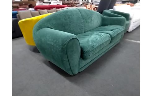 CANAPE CONVERTIBLE Tissu vert