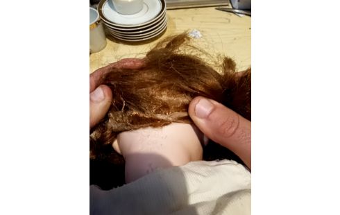 POUPEE TETE DE PORCELAINE SFBJ 60 YEUX DORMEURS 53 CM