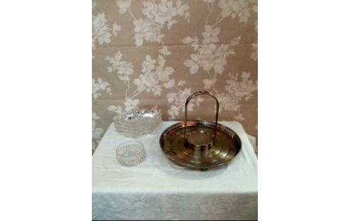 SERVIERPLATTE RUND 6-TLG. KRISTALLGLAS