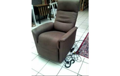 SESSEL WILDLEDER BRAUN ELEKTRISCH VERSTELLBAR