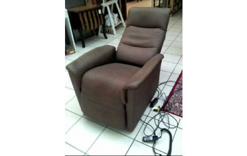 SESSEL WILDLEDER BRAUN ELEKTRISCH VERSTELLBAR