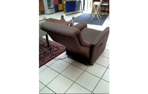 SESSEL WILDLEDER BRAUN ELEKTRISCH VERSTELLBAR