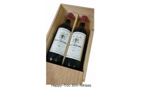 KIST WIJN 2 FLES 1989. CHATEAU HAUT GIRAUDON
