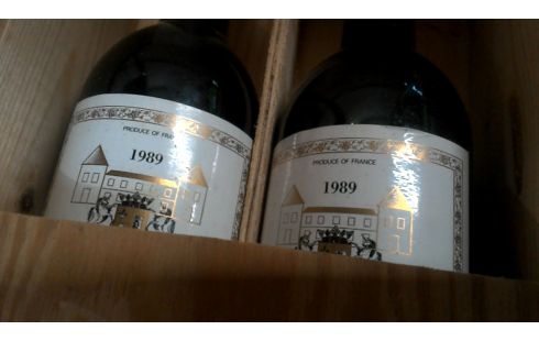KIST WIJN 2 FLES 1989. CHATEAU HAUT GIRAUDON