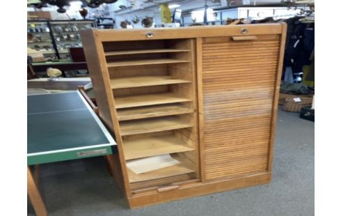 CLASSEUR A RIDEAUX CHÊNE CLAIR