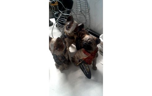 BEELDJES 3 BAROQUE KAT HOND