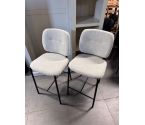 Chaise de comptoir 'Sophia' Tissu Beige.