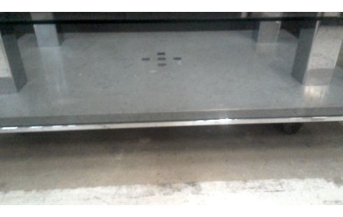 WOHNZIMMERTISCH 1 EIS METALL AUF ROLLEN