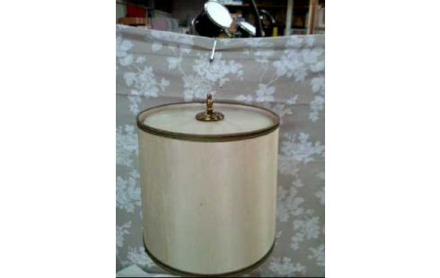 TISCHLAMPE GROSS GOLDF. SCHIRM CREMEF.