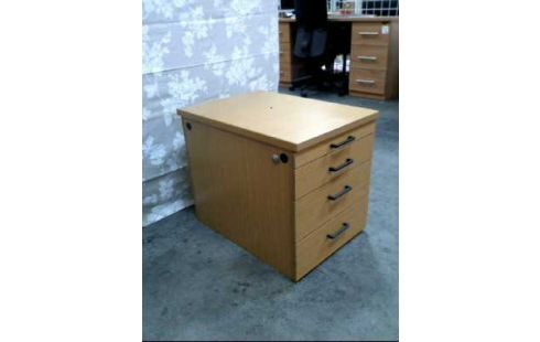 CONTAINER HOLZ BRAUN 4-SCHUB. ABSCHLIESSBAR