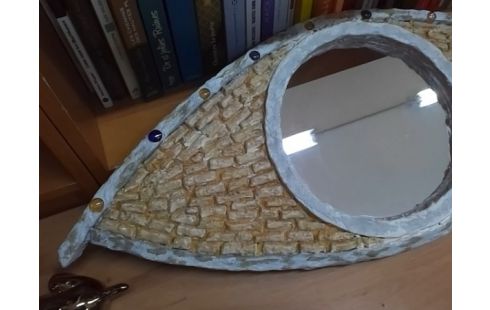 CADRE FORME OEIL AVEC MIROIR