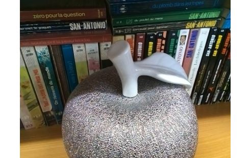 DECORATION POMME GRISE PM