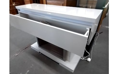 CONSOLE Lumineuse 1t laquée gris