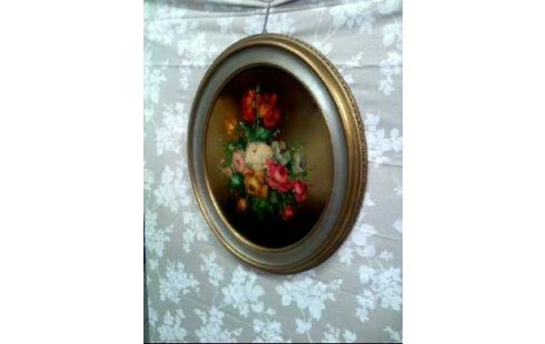 GEMÄLDE I.R. OVAL STILLLEBEN FLORAL