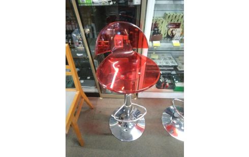 CHAISE DE BAR ASSISE ROUGE