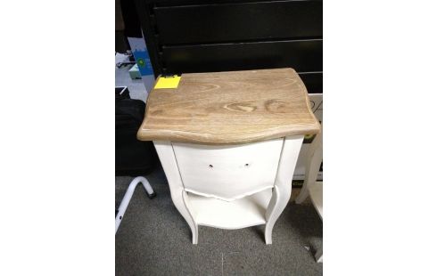 CHEVET PATINE BLANCHE SANS POIGNÉE