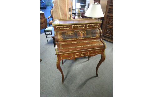 SECRETAIRE CYLINDRE ACAJOU