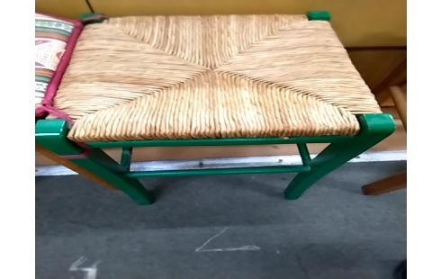 TABOURET Paille vert