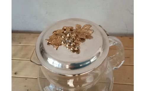 CARAFE VERRE COUVERCLE RAISIN