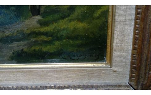 HUILE SUR PANNEAU HJ HARPIGNIES