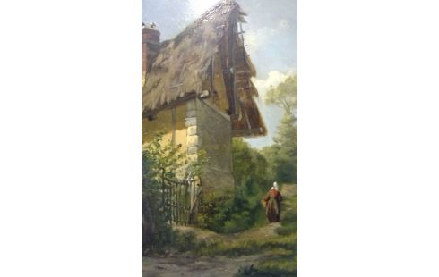 HUILE SUR PANNEAU HJ HARPIGNIES