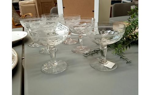 COUPE a champagne cristal le lot