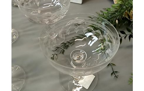 COUPE a champagne cristal le lot