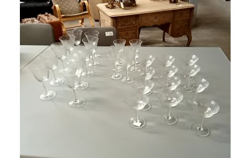 SERVICE de verres retro