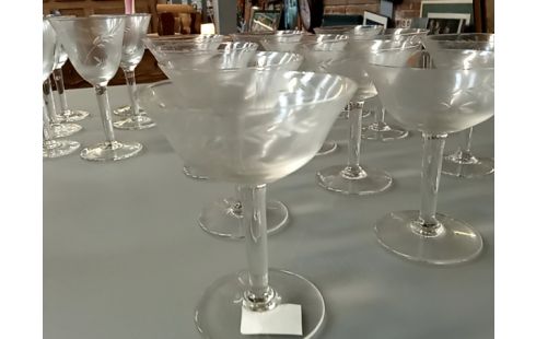 SERVICE de verres retro