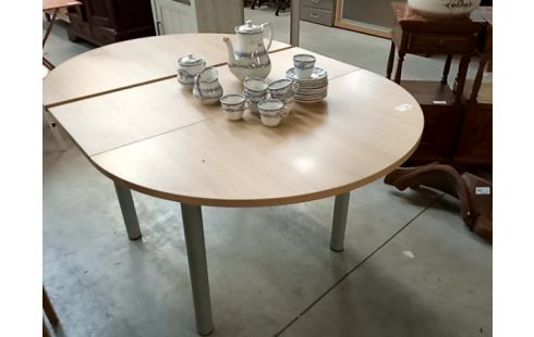 TABLE ronde + 1 alonge strat