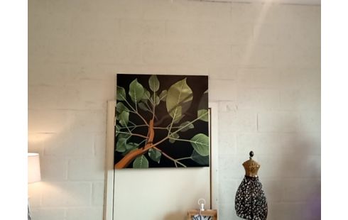 CADRE feuilles vertes