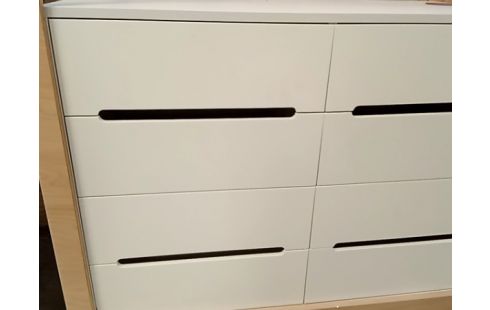 MEUBLE dressing laqué blanc RAFA