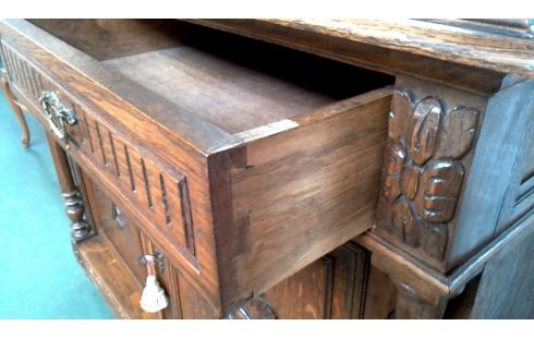 SCHRANK EICHE, , BUCH 2 TÜREN / 2 SCHUBLADEN