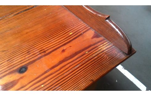 TABLE CONSOLE PIN ANTIQUE 2 TIROIRS