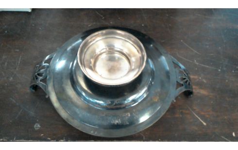 FUENTE METAL PLATEADO