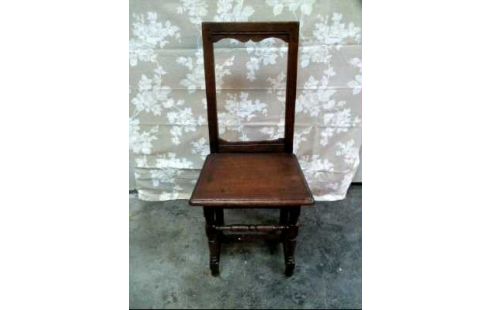 STUHL HOLZ DUNKEL ALT