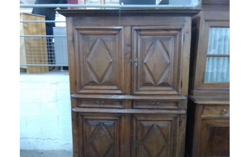 BAHUT 2 CORPS BOIS MASSIF ANCIEN